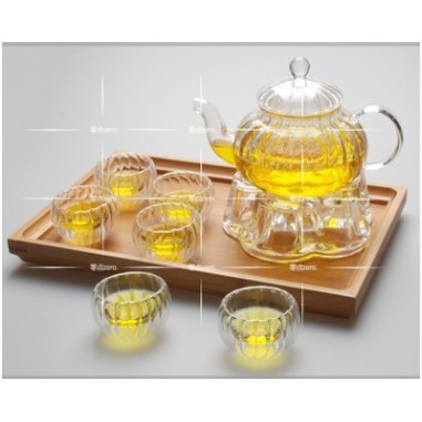 Bộ ấm pha trà thủy tinh chịu nhiệt BAT 3512